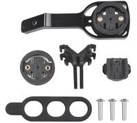 Supporto di precisione in alluminio progettato per Garmin per Cateye per computer da bicicletta Bryton su per applicazioni manubrio BLACK INC Professional