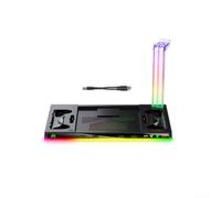 Supporto di raffreddamento illuminato RGB con dock di ricarica per Steam Deck e gancio per cuffie per prestazioni termiche costanti
