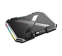Supporto di raffreddamento per computer portatile regolabile con 5 ventole silenziose Ventola di raffreddamento per laptop da 12 "-17 '' Pad di raffreddamento per computer portatile con 2 porte USB