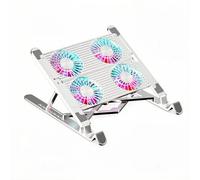 Supporto di raffreddamento per laptop in alluminio pieghevole e regolabile con ventole regolazione a 7 livelli raffreddatore portatile tablet