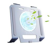 Supporto di raffreddamento per laptop - Suporto per da tavolo con luce blu monopezzo a tre velocità e 3 velocità in alluminio Slloy | Ventilatore portatile | Supporto per dispositivo di raffre