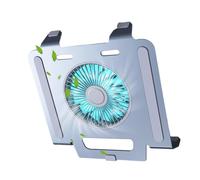 Supporto Di Raffreddamento Per Laptop - Supporto Di Raffreddamento A Luce Blu Pieghevole Laptops A 3 Velocità | Cool Pad Per Laptop Da 24,2x24,8x6,5 Cm, Con Ventole Esterne Per Monitor Di Computer