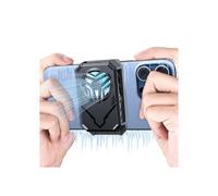 Supporto di raffreddamento per smartphone con porta USB-C, ricarica rapida da 18 W, fissaggio magnetico, compatibile con dispositivi iPhone