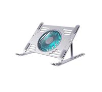 Supporto di Raffreddamento Portatile per Laptop, Ventilatore Potente Silenzioso A 3 Velocità, Adatto per Laptop da 17,3 Pollici, Argento