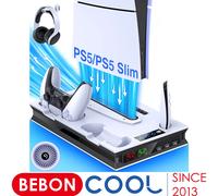 Supporto di raffreddamento verticale per caricabatterie controller per stazione di ricarica sottile PS5 Pro/ps5 per dock di ricarica per gamepad SONY Playstation5