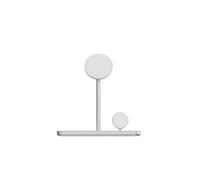 Supporto di Ricarica 3 in 1 LINQ Qi2 MagSafe Argento Bianco