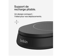 Belkin BoostCharge Pro Caricatore Magnetico Convertibile 15W, Caricabatterie Wireless Rapido Qi2 compatibile con MagSafe, per iPhone 17, Air, Pixelsnap, AirPods, alimentatore da 20 W incluso - Nero