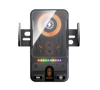 Supporto di ricarica magnetico, supporto per telefono per lo streaming | Metallo di zinco con design di serratura, di montaggio touch, alimentatore stabile per viaggi su strada