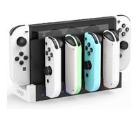 Supporto di ricarica per controller di gioco PG-9186A per Switch Joy Con (nero)