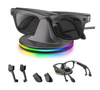 Supporto di ricarica per occhiali Ray-Ban Meta Smart, dock di ricarica compatibile con Wayfarer/Headliner/Skyler & Oakley HSTN Accessori per RayBan Meta Charger Station con coppia di auricolari e