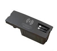 Supporto di ricarica wireless compatibile con A6 A7 2012 2013 2014 2015 2016 2017 2018 con doppio cavo retrattile (C)