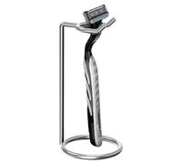 Supporto di sicurezza per rasoio, manico lungo, supporto per rasoio da barba e pennello, supporto per pennelli da barba in acciaio inox per rasatura e pennelli da barba in tasso