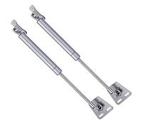 Supporto di sollevamento con ammortizzatore a gas, Confezione da 2 pistoni a gas idraulici for ante e coperchi di armadietti, argento 20N-300N(50N)
