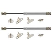 Supporto di sollevamento con ammortizzatore a gas, Confezione da 2 supporti for sollevamento a molla idraulica con supporto automatico for coperchio da 10 pollici, 20N-150N, argento(150N)