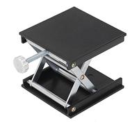 Supporto di Sollevamento Laboratorio Regolabile, Piattaforma di Sollevamento Manuale 90x90 Mm per la Regolazione Telescopica 'altezza, Adatto per Strumenti di Misurazione