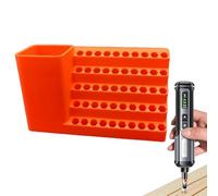 Supporto Di Stoccaggio Del Bit Di Perforazione - Organizzatore Di Stoccaggio Di Bit | Cacciavite Con Un Rack Di Utensili Elettrici Antiscivolo 20/50 Fori Per Il Seminterrato Armadio Da Officina 6,35 Mm