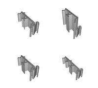 Supporto DIN Rail per Connettore Wago 221 Angolato Clip 2 Vie Stampato 3D