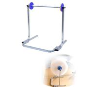 Supporto dispenser for pluriball, portarotolo zincato, altezza 64/84cm | Dispenser per rotoli, sostituzione rapida, struttura stabile per imballaggio e magazzini(H-84cm,50cm)