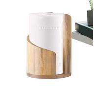 Supporto dispenser per asciugamani - Supporto da bancone in legno, organizer per rotoli da cucina a pedale, porta asciugamani in carta da bagno, base in legno resistente | Accessorio per rangem