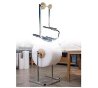 Supporto dispenser per pluriball, portarotolo per stazioni d'imballaggio | Larghezza 40/60/80/100 cm, base stabile, salvaspazio per e-commerce, magazzino e pacchi(Fits within 60cm)