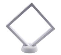 Supporto display penny supporto galleggiante 3D in telaio in plastica nera 1101