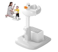 Supporto Doccia Bambini Con Papera in Piedi, Torre Da Bagno Regolabile per Bambini per Alzarsi in Piedi Seggiolino Da Bagno per Bambino Con Base Antiscivolo per Neonati E Bambino Piccoli