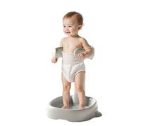 Supporto doccia per bambini in piedi, altezza regolabile, ripiano doccia antiscivolo per bambini piccoli, adatto a neonati maschi e femmine di età compresa tra 6 e 36 mesi