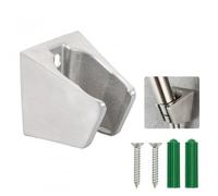 Supporto Doccino Argento Muro, Supporto Doccia con Viti e Gancio, Supporto Doccetta, Porta Soffione Doccia per Utilizzabile in Bagn