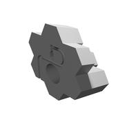 Supporto Dock Cristallo Esagonale per iPhone Cavo Lightning Stampato 3D