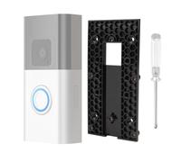 Supporto Doorbell autoadesivo, compatibile con 4/3/3 Plus/2° gen/2/1/batteria video campanello Plus/Pro, campanello antifurto, supporto porta da parete