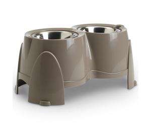 Supporto doppia ciotola Savic Ergo Feeder - 2 x 1,5 l, Ø 18,5 cm, H 28 cm