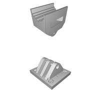 Supporto Doppio Piano per Antenna Mikrotik LHG Verticale Orizzontale 3D
