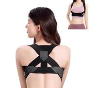 Supporto dritto, schiena correzione posturale per uomini e donne, schiena regolabile, collo e spalle correttore allunga spalle e clavicola, stabilizza la schiena (L)