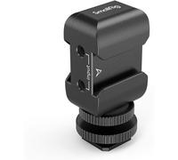Supporto due in uno con attacco a slitta compatibile con Rode Wireless GO e Saramonic Blink500 per due persone