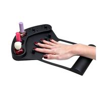 Supporto e Tappetino per Lucidatura Unghie in Silicone Stazione per | Supporto in silicone per la manicure per Donne, Trucco, Pratica, Pittura, Salone, Festa, Laboratorio