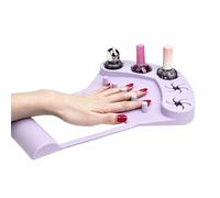 Supporto e Tappetino per Lucidatura Unghie in Silicone Stazione | Supporto lucidatura unghie per Donne, Trucco, Pratica, Pittura, Salone, Festa, Laboratorio