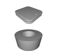 Supporto Ecoscandaglio per Belly Boat Pala Staffa Pesca Stampato 3D Kit