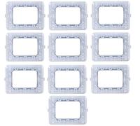 Supporto Elettrico 503 a 3 Posti Compatibile con Placche Bticino Matix, Kit da 10 Pezzi