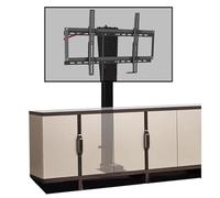 Supporto elettrico a parete per TV a soffitto - Supporto telescopico girevole manuale a 360°, adatto alla maggior parte delle TV a schermo piatto da 32-70 pollici, con telecomando