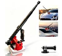 Supporto elettrico a ventosa per auto per Insta360 x5, x4, x3, x2, X, One RS, R, blocco automatico del vuoto, supporto per auto per fotocamera 360 include bastone per selfie da 45 pollici, compatibile