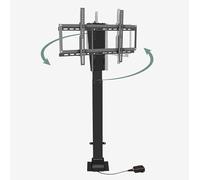 Supporto elettrico per TV - Con rotazione di 360° a sinistra e a destra, può essere nascosto in un armadio, adatto per schermi LED da 26-70 pollici