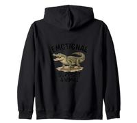 Supporto emotivo Alligator Funny Animal Design Felpa con Cappuccio