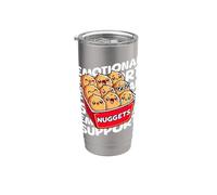 Supporto emotivo Happy Kawaii Chicken Nuggets Bicchiere termico in acciaio inox doppia parete