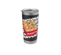 Supporto emotivo Happy Kawaii Chicken Nuggets Bicchiere termico in acciaio inox doppia parete