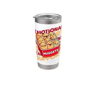 Supporto emotivo Happy Kawaii Chicken Nuggets Bicchiere termico in acciaio inox doppia parete