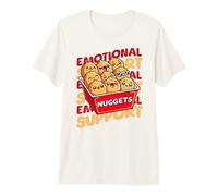 Supporto emotivo Happy Kawaii Chicken Nuggets Maglietta Premium