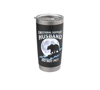 Supporto emotivo marito non animale domestico orso divertente Bicchiere termico in acciaio inox doppia parete