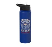 Supporto emotivo Marito Teschio Do Not Pet Divertente Stainless Steel Insulated Water Bottle