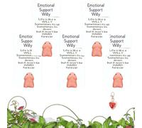 Supporto emotivo Willy, simpatico e divertente biglietto d'auguri tascabile con abbraccio, decorazione da scrivania, supporto emotivo e biglietti d'auguri con energia positiva for amici e familiari (5