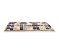 Supporto ergonomico 7 zone doghe in faggio regolabili 100x200 cm | Rete a Doghe 7 Zone con 42 Doghe in Legno di Faggio 100x200 cm Base Letto Regolabile con Controllo Rigidita, senza Materasso,